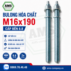 Bulong Hóa Chất M16x190 Cấp Bền 8.8