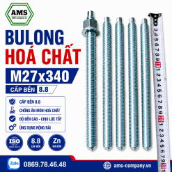 Bu Lông Hóa Chất M24x300 Cấp Bền 8.8