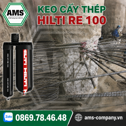 Keo cấy thép Hilti re100