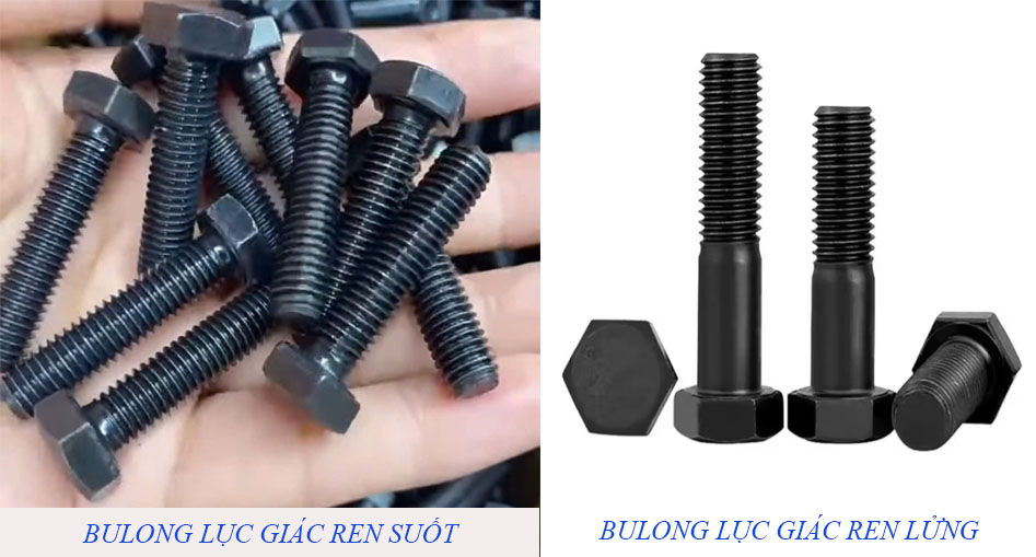 Phân loại bulong theo kiểu thân bulong