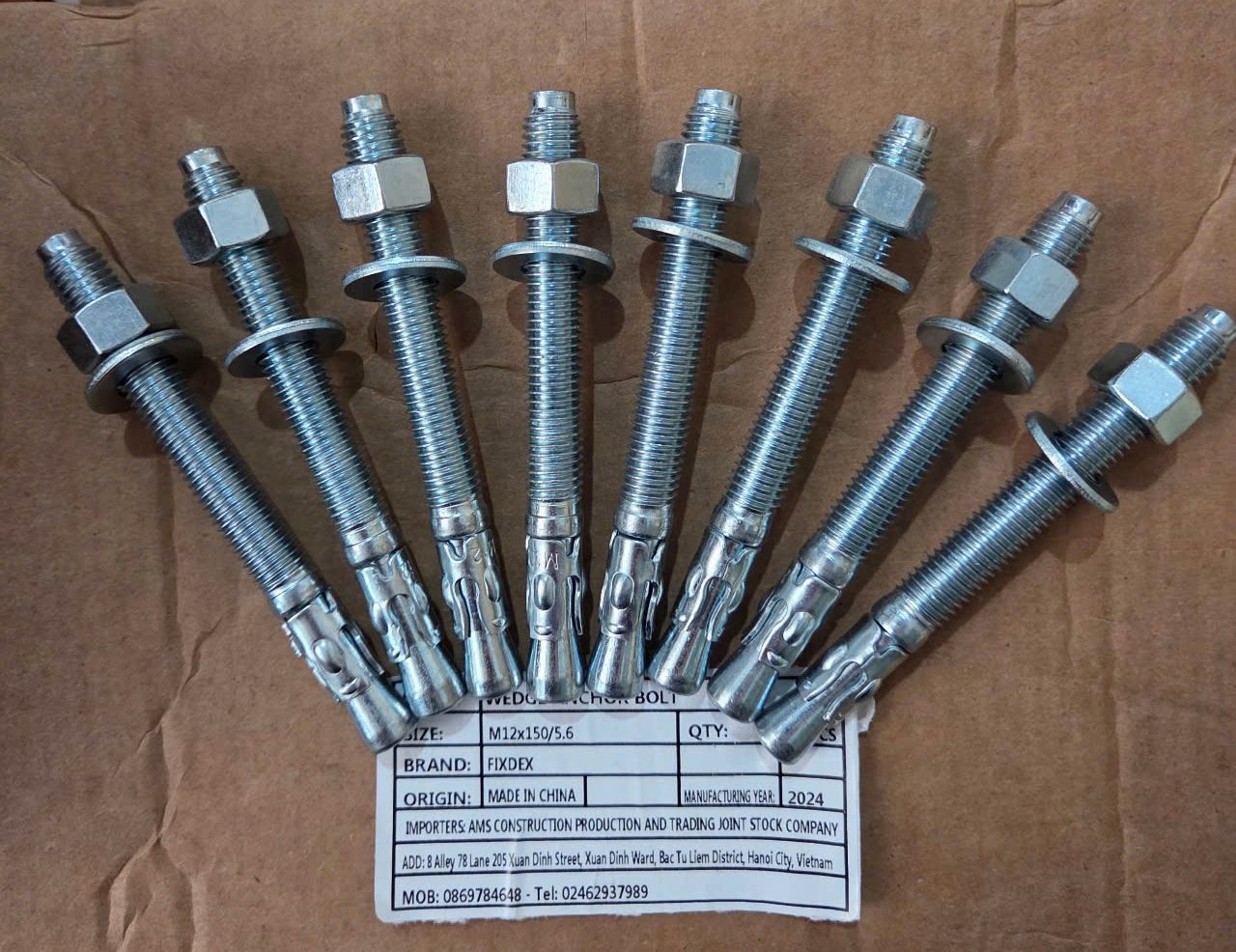 Bulong nở mạ kẽm Fisdex M12