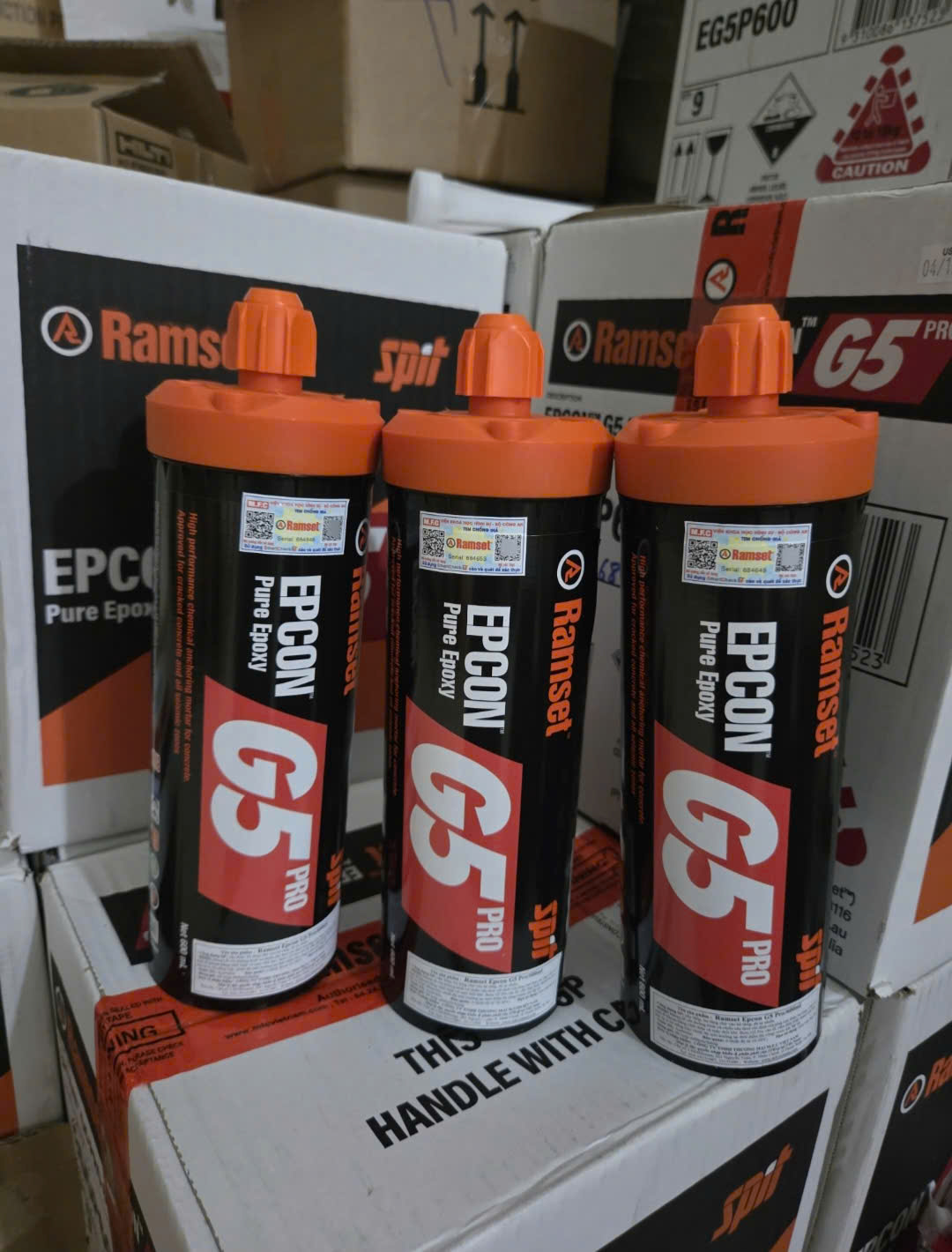 Keo cấy thép Ramset epcon G5 Pro - Giá bulong hoá chất ramset