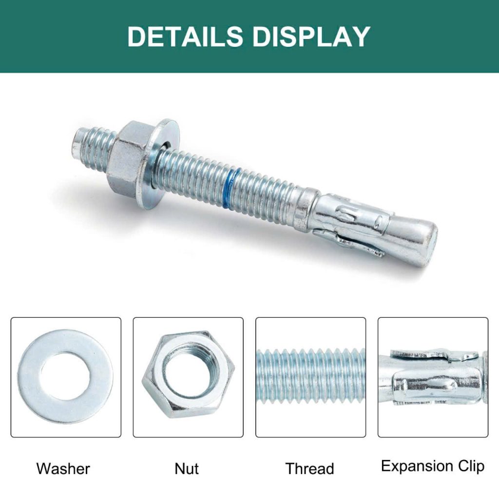 Cấu tạo của Bulong nở 3 cánh M16 x100/5.6 mạ kẽm