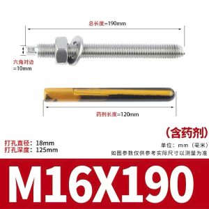 Cấu tạo bu lông hoá chất