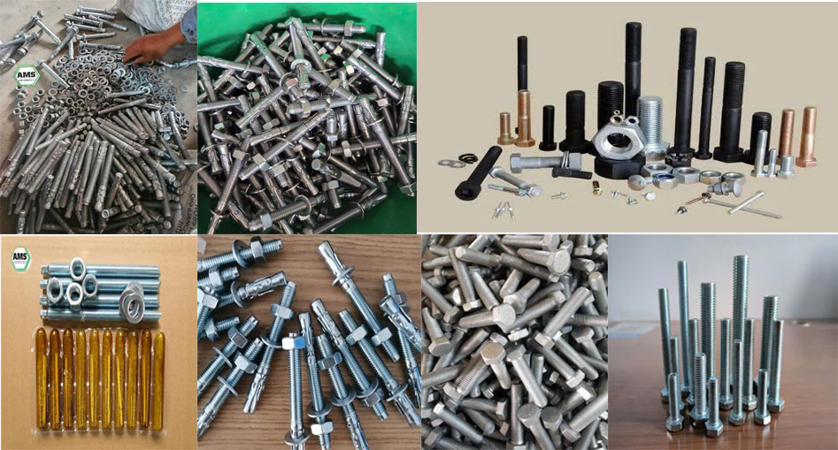 Một số loại bulong phổ biến