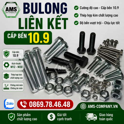 Bulong Liên Kết 10.9 - Bulong cường độ cao