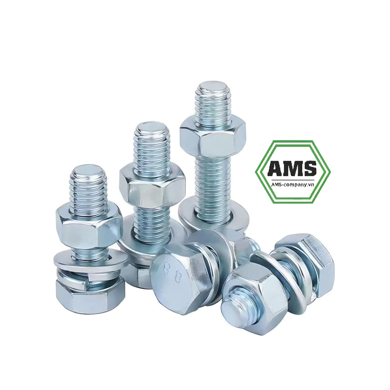 Bulong liên kết M12 cấp bề 8.8 mạ kẽm