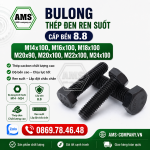 Bulong thép đen ren suốt M14-M24/8.8