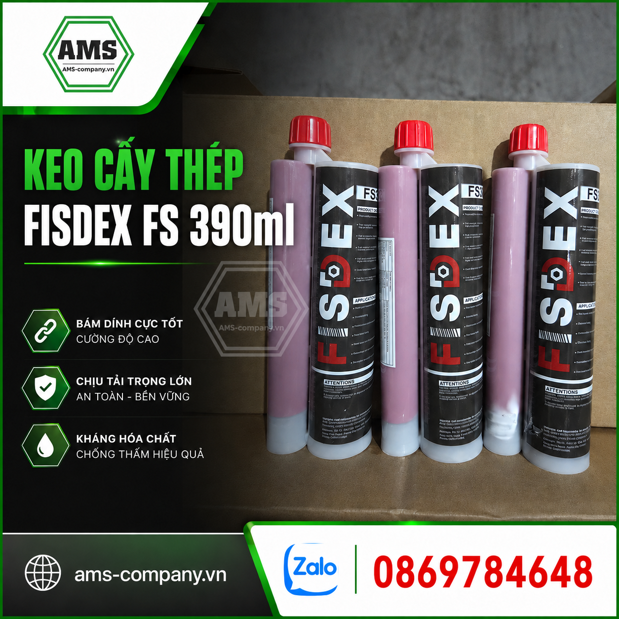 Keo cấy thép Fisdex